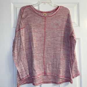 💜 Pink & White Striped Sweater